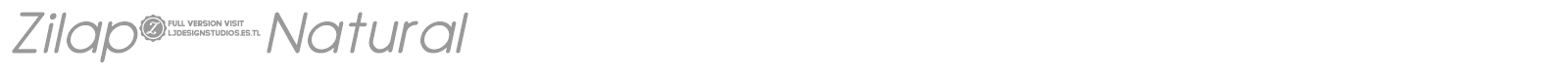 Zilap Natural font preview